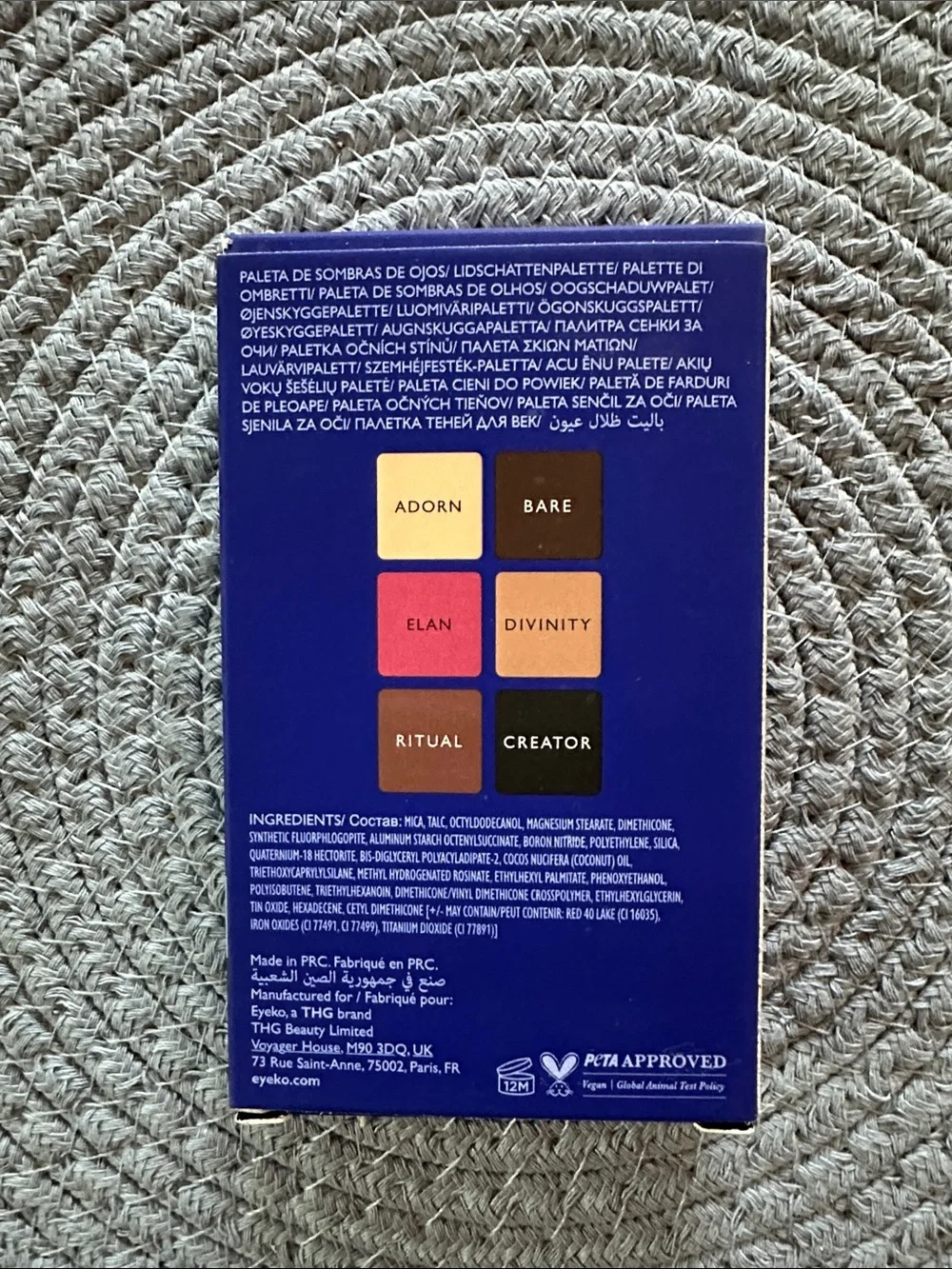 Eyeko Six-Shade Eyeshadow Palette — Gold, Bronze & Berry Tones